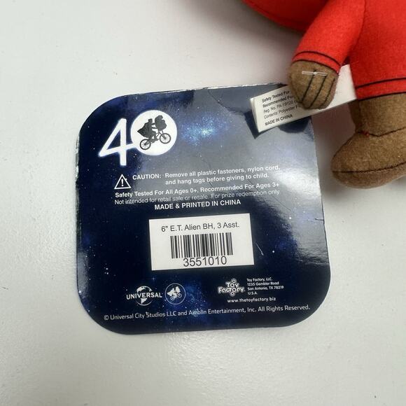 ET The Extra Terrestrial Plush 6" Universal Studios NWT - Picture 6 of 10
